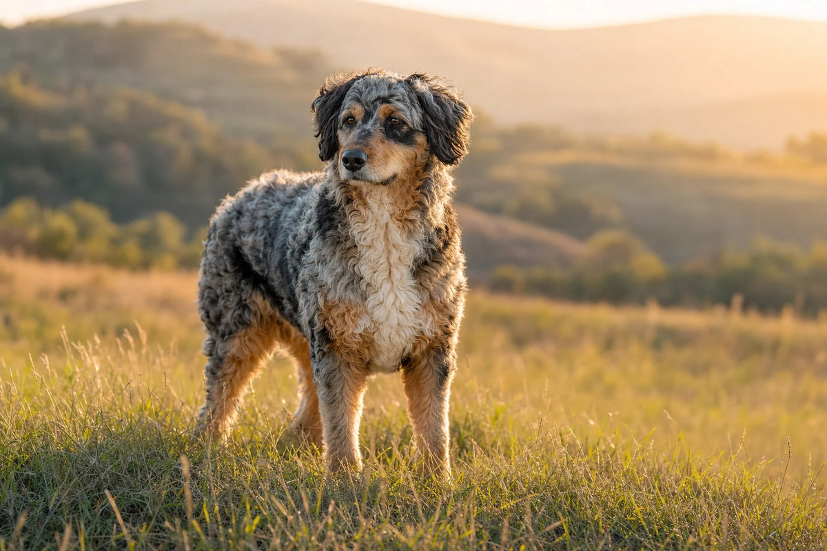 A healthy Aussiedoodle