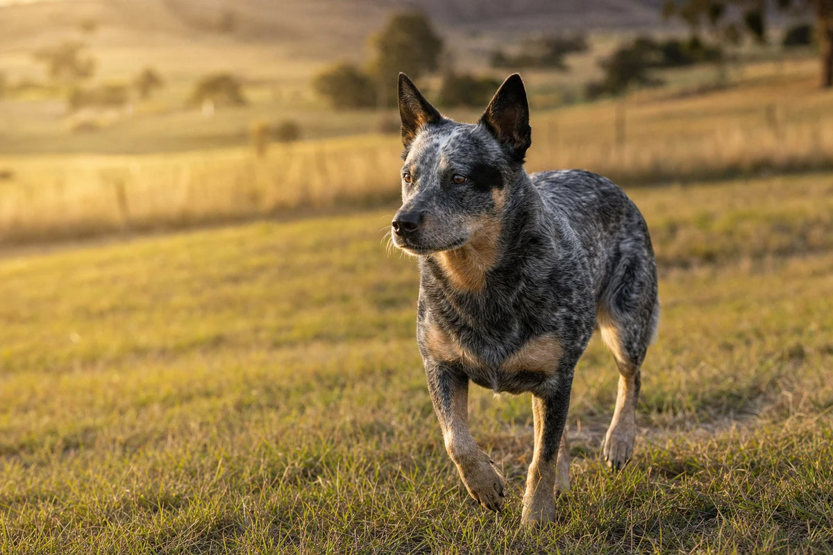 A healthy Australian Cattle Dog