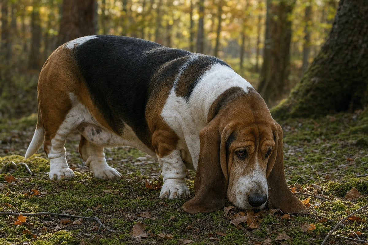 A healthy Basset Hound
