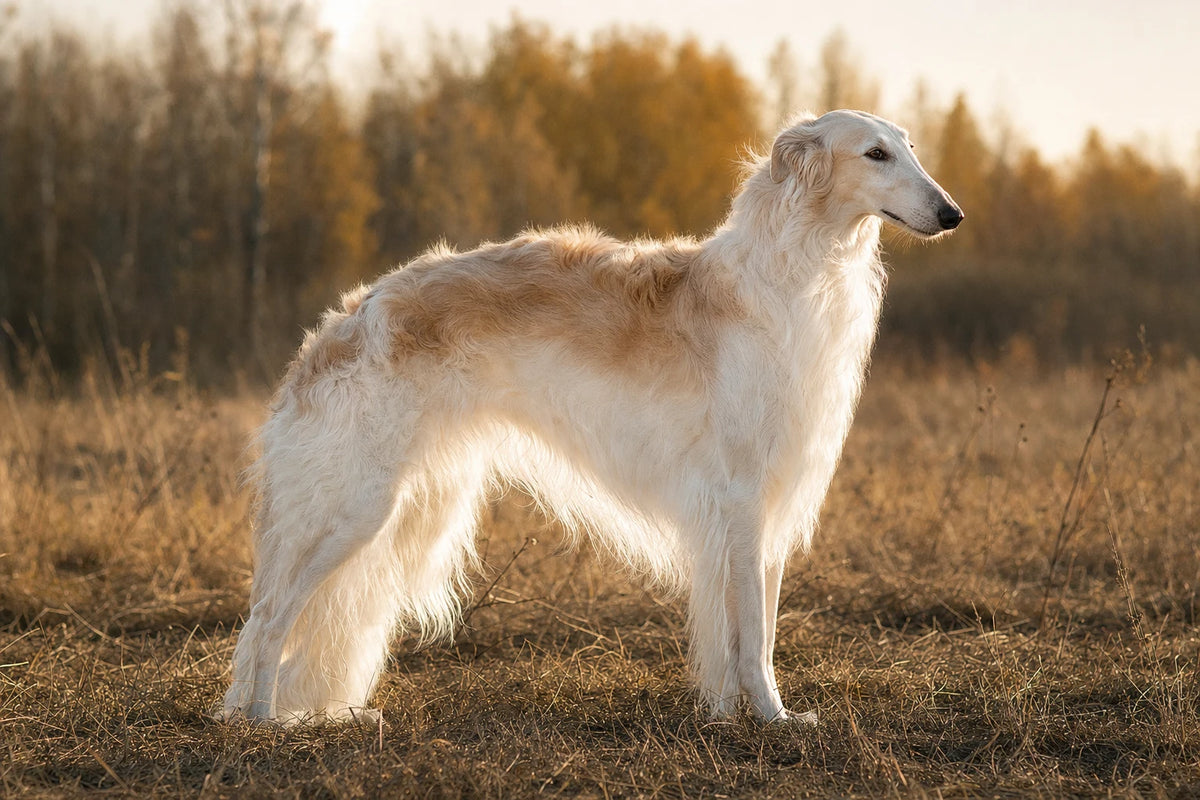 A healthy Borzoi