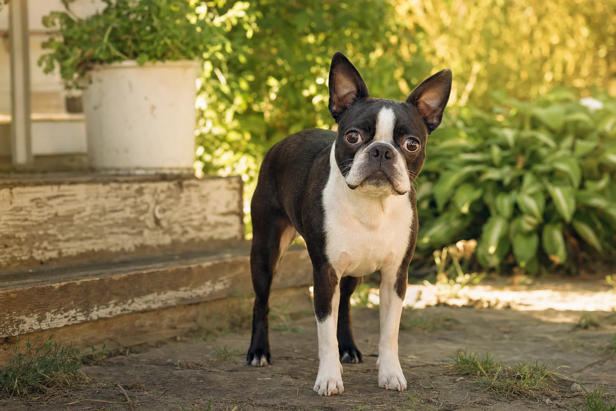 A healthy Boston Terrier
