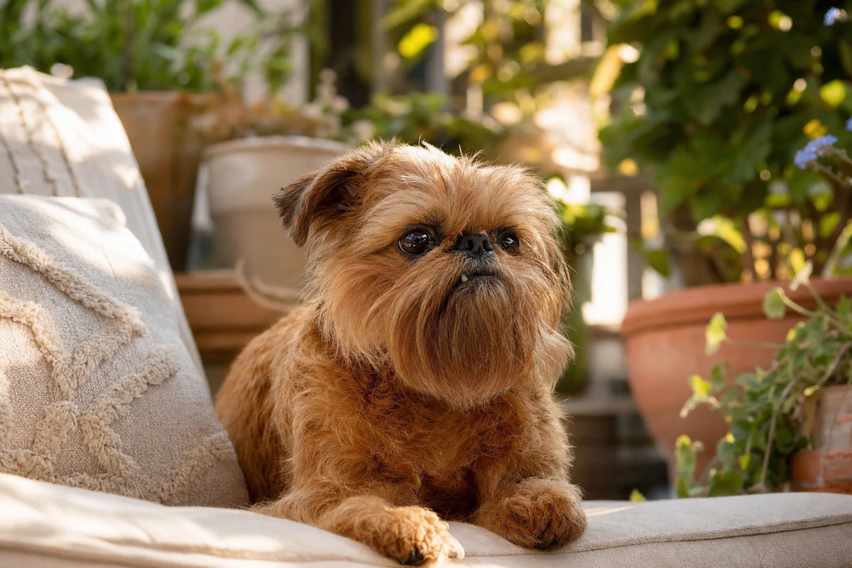 A healthy Brussels Griffon
