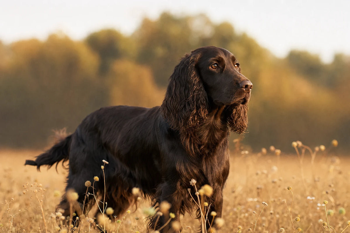 A healthy Field Spaniel