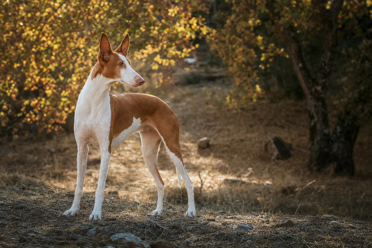 A healthy Ibizan Hound