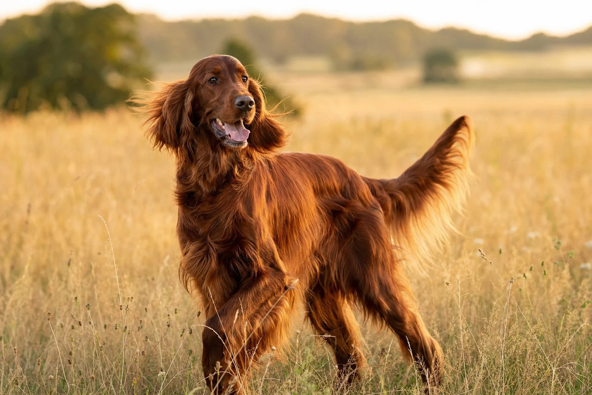 A healthy Irish Setter