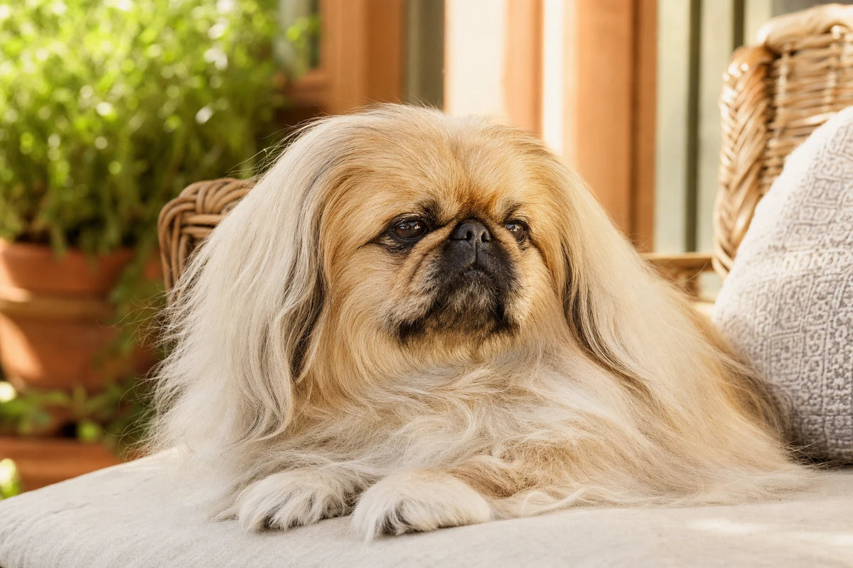 A healthy Pekingese