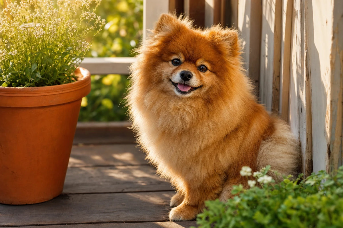 A healthy Pomeranian