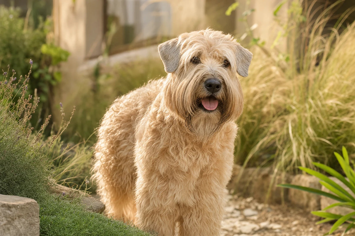 A healthy Soft Coated Wheaten Terrier