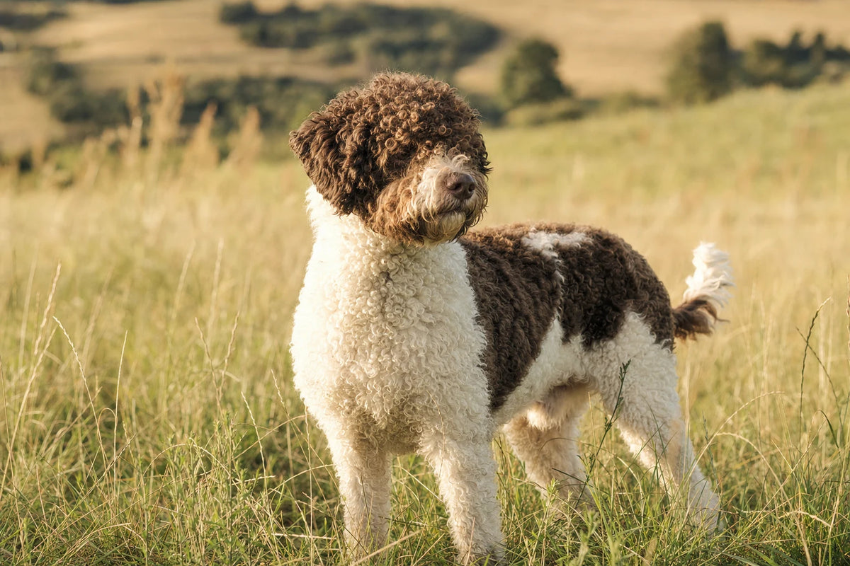 A healthy Spanish Water Dog