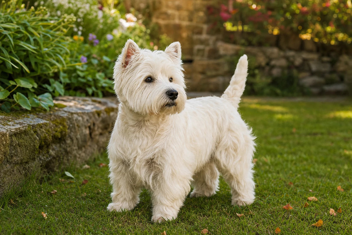 A healthy West Highland White Terrier