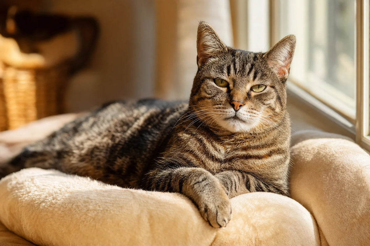 A healthy Senior Cats cat