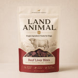 Land Animal Beef Liver Bites single-ingredient treat pouch