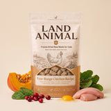 Land Animal Free-Range Chicken Recipe with raw ingredients