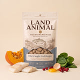 Land Animal Wild-Caught Cod Recipe with raw ingredients
