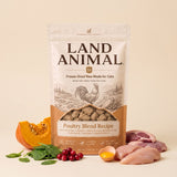 Land Animal Poultry Blend Recipe with raw ingredients