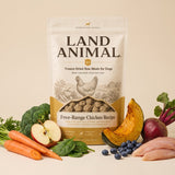 Land Animal Free-Range Chicken Recipe with raw ingredients