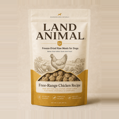 Land Animal Free-Range Chicken Recipe freeze-dried raw dog food pouch