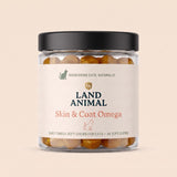 Land Animal Skin & Coat Omega for Cats clear supplement jar for cats