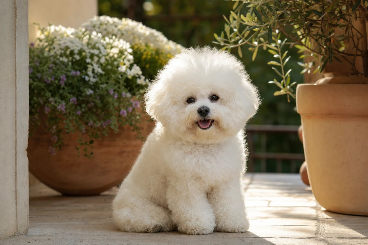 A healthy Bichon Frise