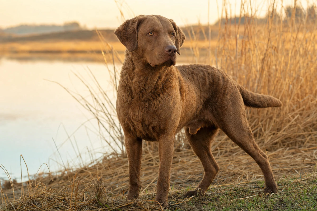 A healthy Chesapeake Bay Retriever