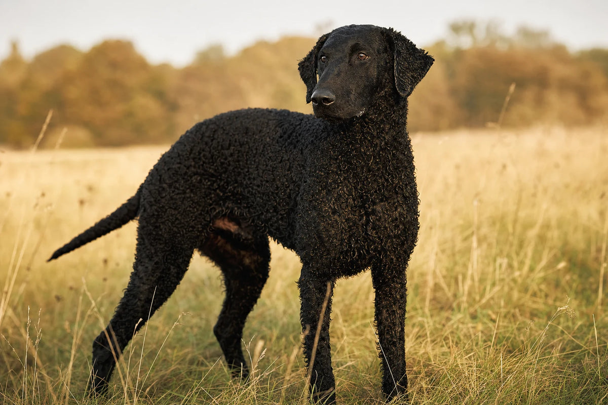A healthy Curly-Coated Retriever