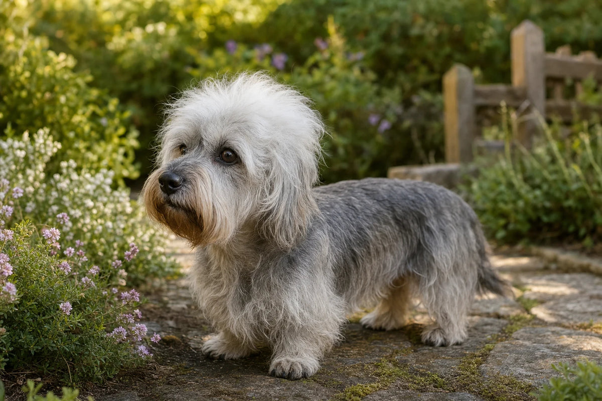 A healthy Dandie Dinmont Terrier