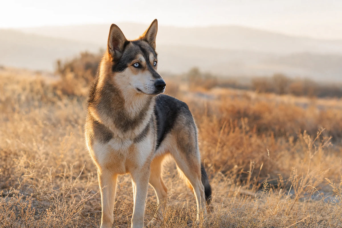 A healthy Gerberian Shepsky