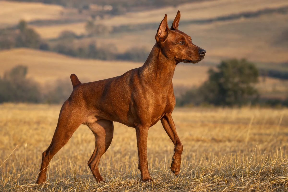 A healthy German Pinscher