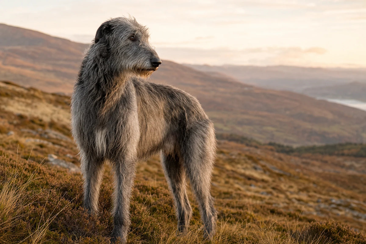 A healthy Scottish Deerhound