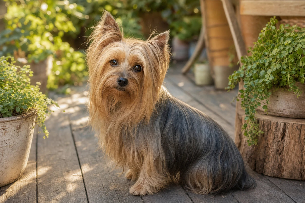 A healthy Silky Terrier