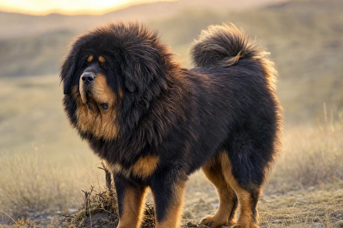 A healthy Tibetan Mastiff