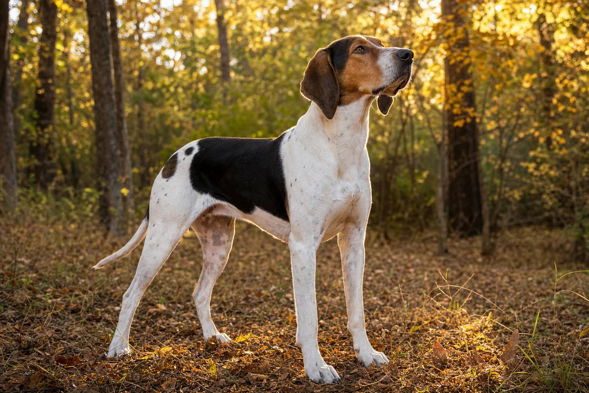 A healthy Treeing Walker Coonhound