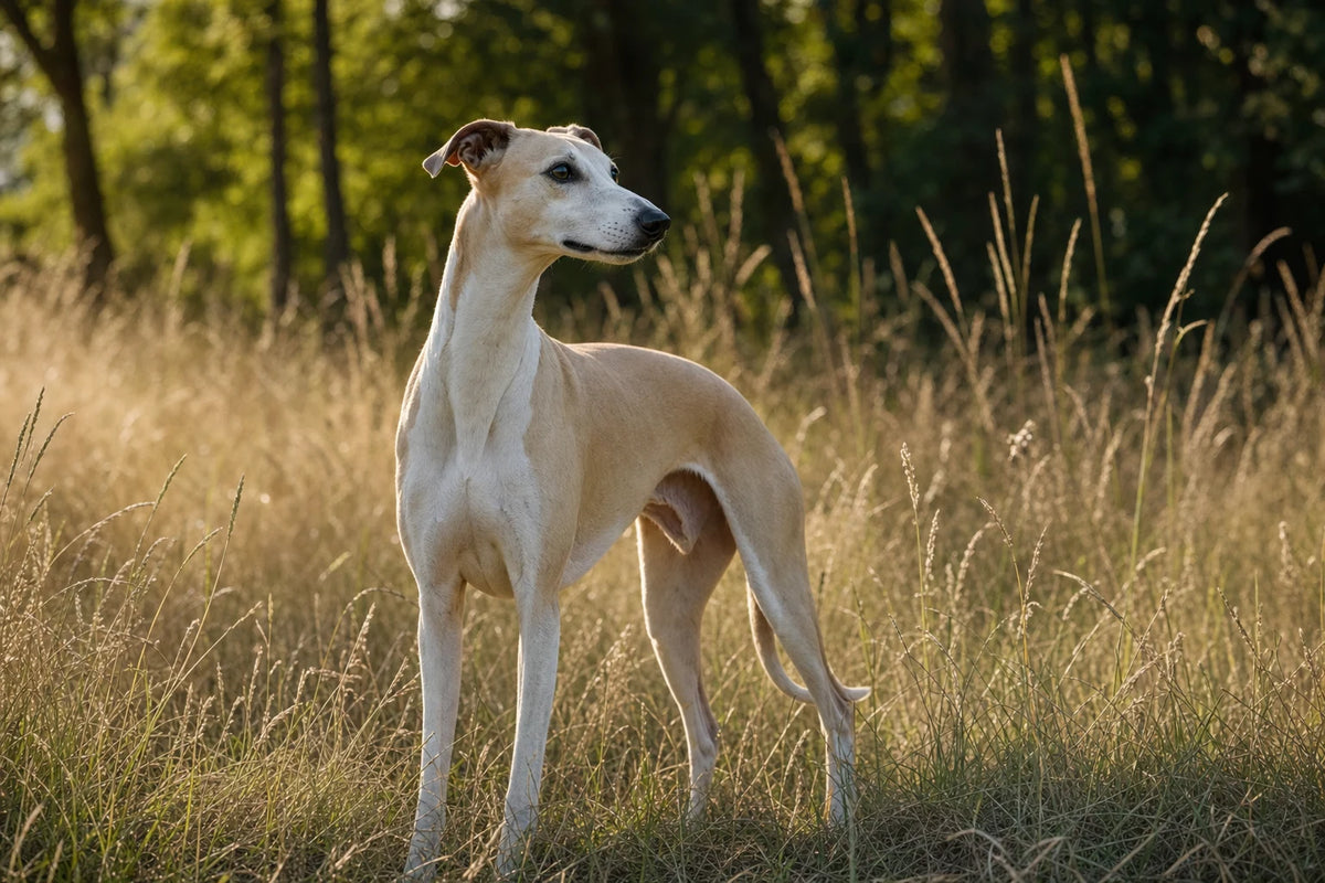 A healthy Whippet
