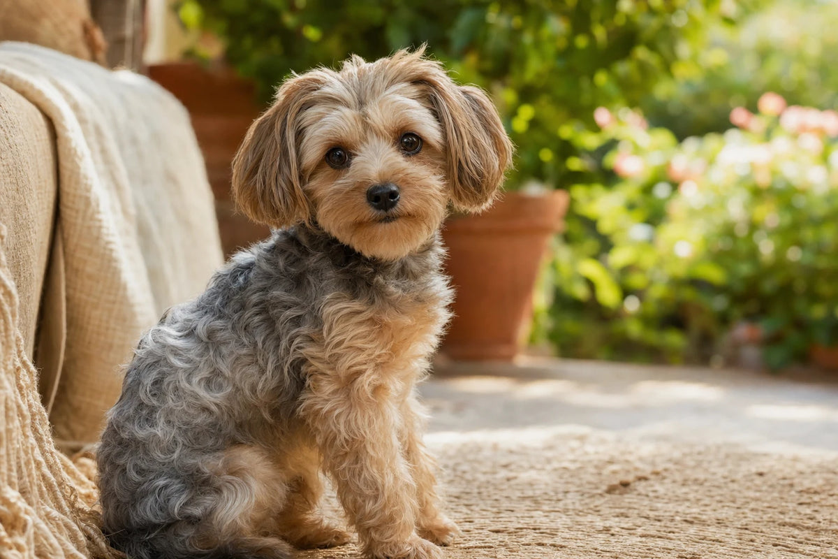 A healthy Yorkiepoo