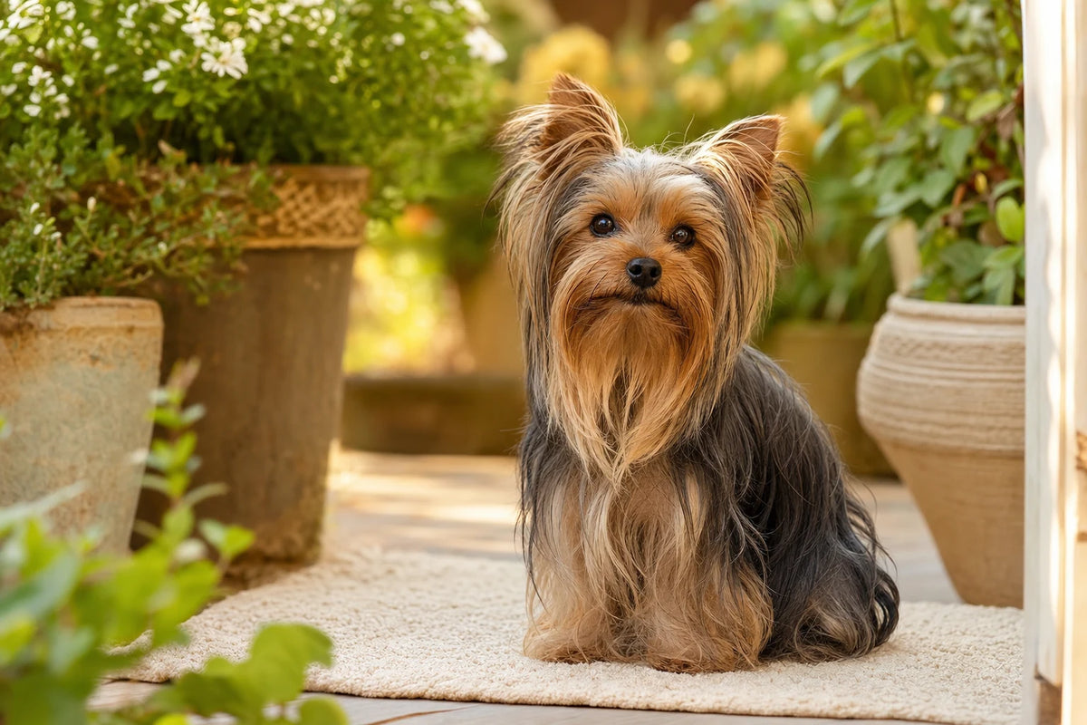 A healthy Yorkshire Terrier
