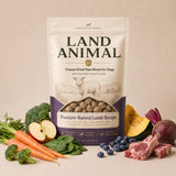 Land Animal Pasture-Raised Lamb Recipe with raw ingredients
