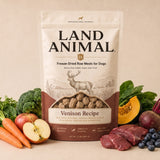 Land Animal Venison Recipe with raw ingredients